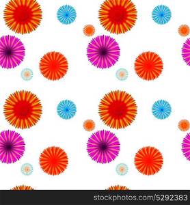 Abstract Colorful Background with Flowers. Seamless Pattern. Vector Illustration. EPS10. Abstract Colorful Background with Flowers. Seamless Pattern. Vec