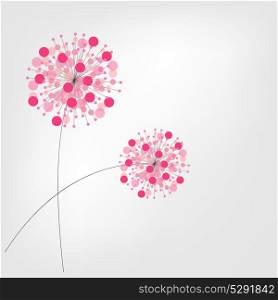 Abstract Colorful Background with Flowers. Vector Illustration. EPS10. Abstract Colorful Background with Flowers. Vector Illustration.