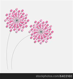 Abstract colorful background with flowers. Vector illustration EPS10. Abstract colorful background with flowers. Vector illustration