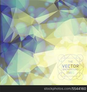 Abstract colorful background with polygons ?an be used for invitation, congratulation or website