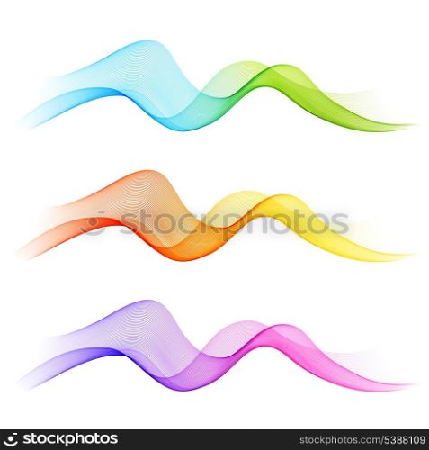 Abstract colorful background with wave, illustration, vector