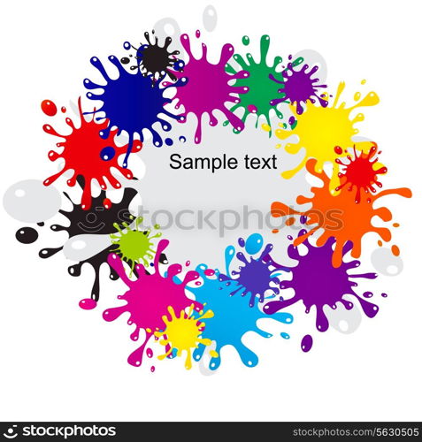 Abstract colorful blots background. Vector. EPS 10.