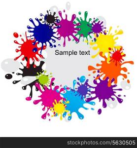 Abstract colorful blots background. Vector. EPS 10.