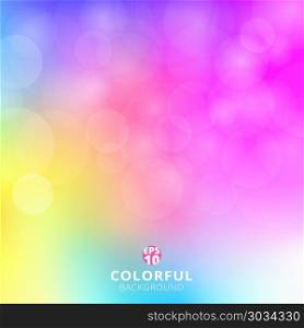 Abstract colorful blurred background with light bokeh. Vector illustration. Abstract colorful blurred background with light bokeh.