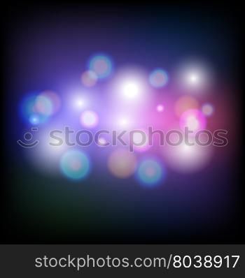 Abstract colorful bokeh light background, stock vector