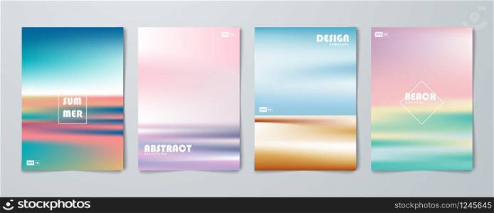 Abstract colorful brochure poster artwork template design background. Use for ad, poster, bundle set of book, page, background. illustration vector eps10