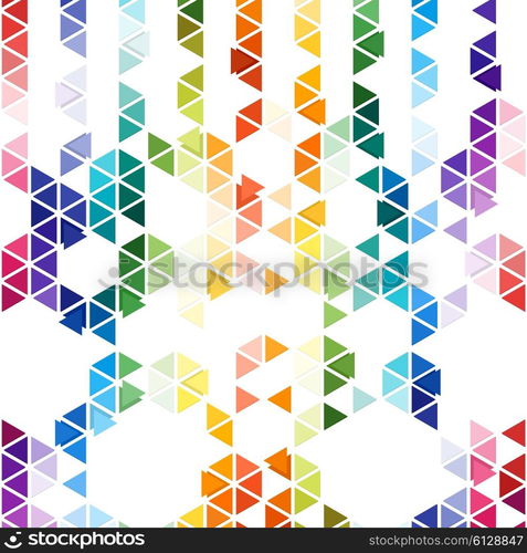 Abstract colorful business background, modern stylish hexagonal and triangle vector texture.