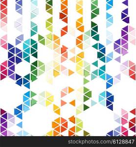 Abstract colorful business background, modern stylish hexagonal and triangle vector texture.