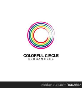 Abstract Colorful circle Logo design vector template. Modern template design. Vector icon illustration,Modern Colorful Circle Bussines and Media Logo