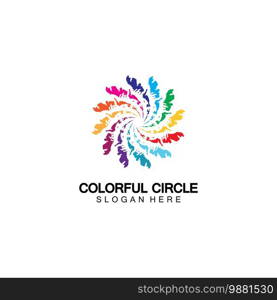 Abstract Colorful circle Logo design vector template. Modern template design. Vector icon illustration,Modern Colorful Circle Bussines and Media Logo