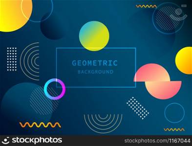 Abstract colorful color geometric pattern design and background. Use for modern design, cover, poster, template. Vector illustration