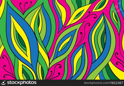 Abstract colorful creative decorative floral design. Vector illustration.