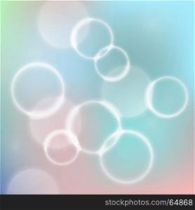 Abstract colorful defocused lights bokeh background. Vector illustration.