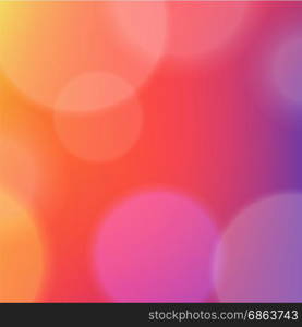 Abstract colorful defocused lights bokeh background. Vector illustration.