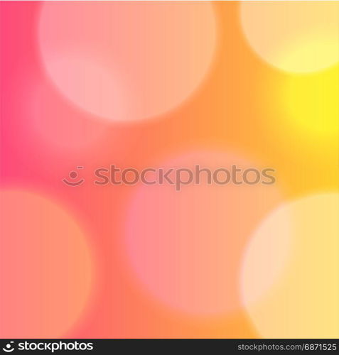 Abstract colorful defocused lights bokeh background. Vector illustration.