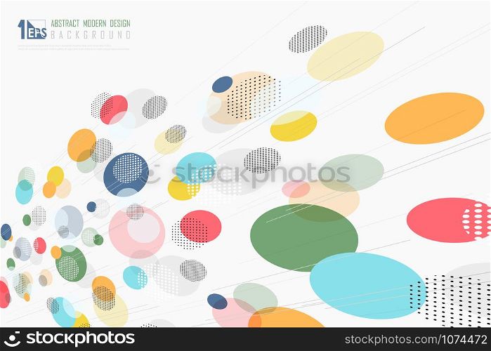 Abstract colorful dot design decoration pattern artwork background. Decorate in side line for poster, headline, artwork, template design. illustration vector eps10