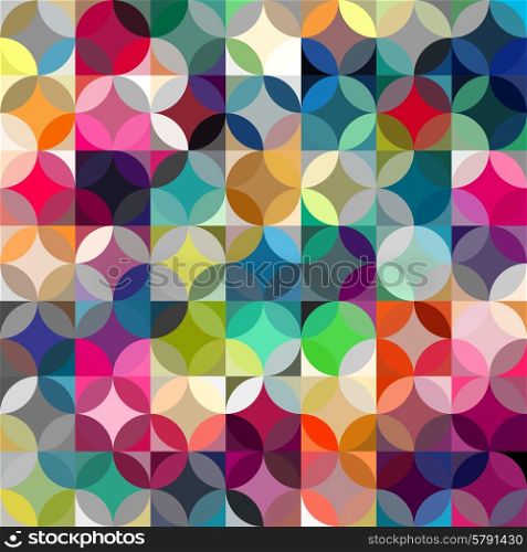 Abstract colorful geometric background. Abstract colorful rfetro geometric background. Vector illustration