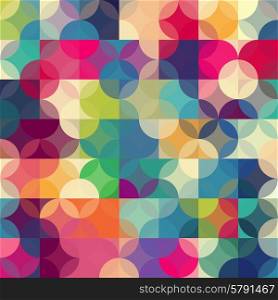 Abstract colorful geometric background. Abstract colorful rfetro geometric background. Vector illustration