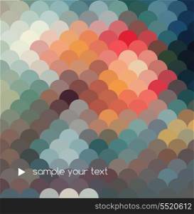 Abstract colorful geometric background. Vector illustration