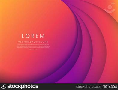 Abstract colorful geometric curve overlay layer background. You can use for ad, poster, template, business presentation. Vector illustration