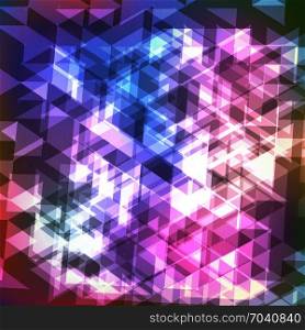 Abstract Colorful Geometric Modern Background With Triangles. Glowing Shape Graphic. Abstract Colorful Geometric Modern Background With Triangles.
