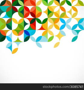abstract colorful geometric or floral pattern concept, vector illustration