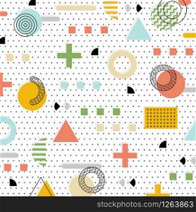 Abstract colorful geometric pattern element design decoration background. Use for ad, poster, artwork, template design, print. illustration vector eps10