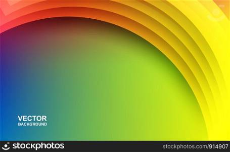 Abstract. Colorful geometric shape overlap background. light and shadow. for template, cover, banner, brochure .vector.