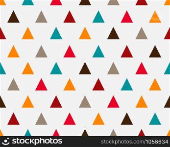 Abstract colorful geometric triangle seamless pattern background - Vector illustration