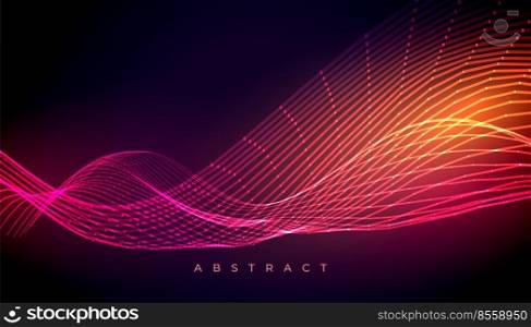 abstract colorful glowing wave wallpaper background design