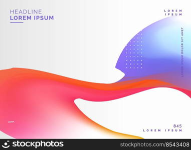 abstract colorful gradient fluid background vector illustration. abstract colorful gradient fluid background