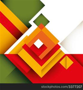 Abstract colorful graphic with rectangle shapes