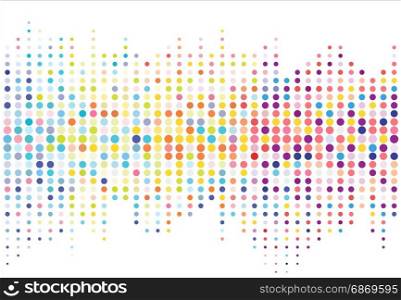 Abstract colorful halftone texture dots pattern. vector illustration