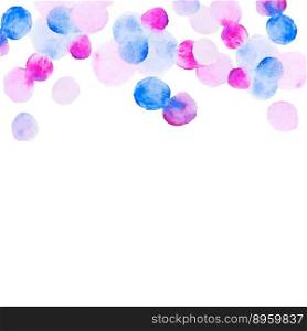Abstract colorful handdrawn watercolor background vector image