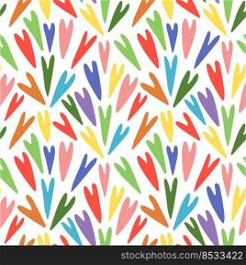 Abstract colorful hearts. Seamless pattern. Vector illustration. Simple background.. Abstract colorful hearts. Seamless pattern. Vector illustration. Simple background