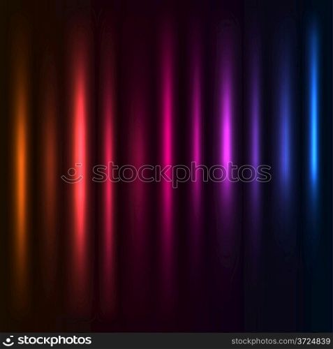 Abstract colorful light columns vector background. Eps10 file.