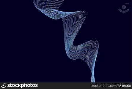 Abstract Colorful Lines Color technology Line wave background Vector Illustration