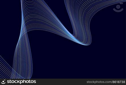 Abstract Colorful Lines Color technology Line wave background Vector Illustration