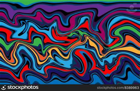 Abstract colorful lines wave background vector illustration.