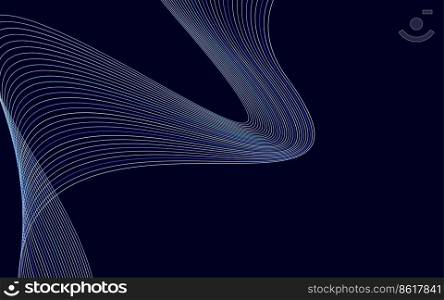 Abstract Colorful Lines wavy Lines background Vector Illustration