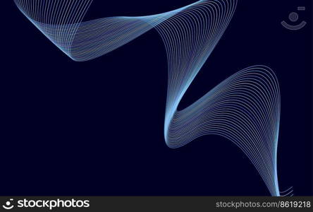 Abstract Colorful Lines wavy Lines background Vector Illustration