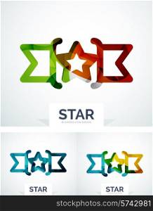 Abstract colorful logo design, awards. Made of color shapes