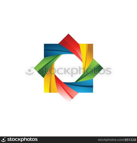 abstract colorful logo template