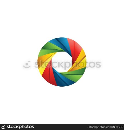 abstract colorful logo template