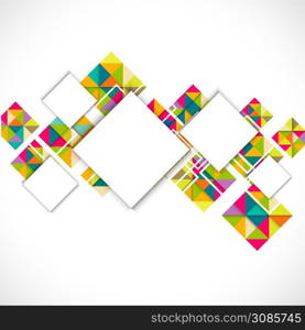 Abstract colorful modern geometric template and space for text, vector illustration