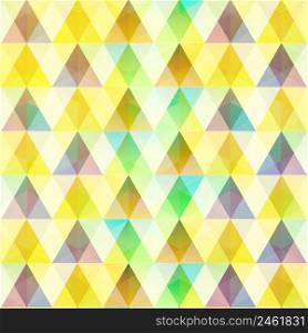 Abstract colorful mosaic template with triangular and diamond crystal shapes in geometric style vector illustration. Abstract Colorful Mosaic Template