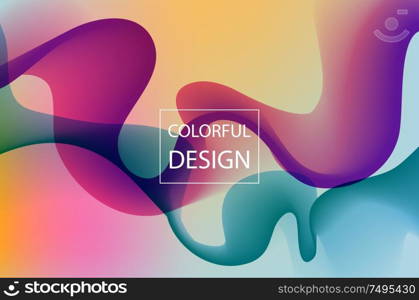 Abstract colorful moving background. Design Template for poster and cover. Vector Illustration.. Abstract colorful background. Vector Illustration. Design Template.