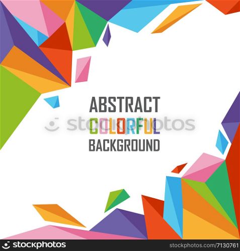Abstract colorful of geometric polygon background
