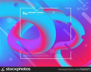 Abstract colorful of trendy design fluid line swirl decoration cover background. Decorate for poster, artwork, template design, ad. illustration vector eps10