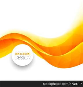 Abstract colorful orange wave vector template background. EPS 10. Abstract colorful line vector background
